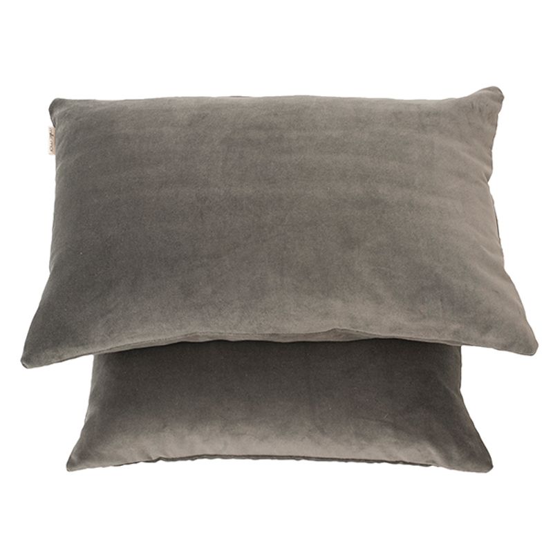 Putetrekk Velvet Matt Mud 60x40 cm