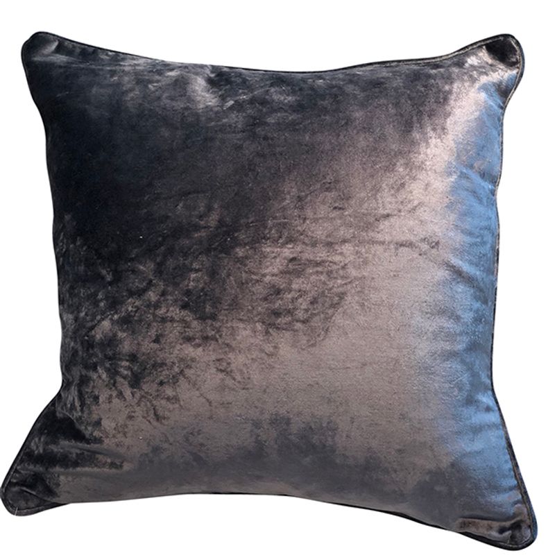 cushion cover shiny velvet royal blue