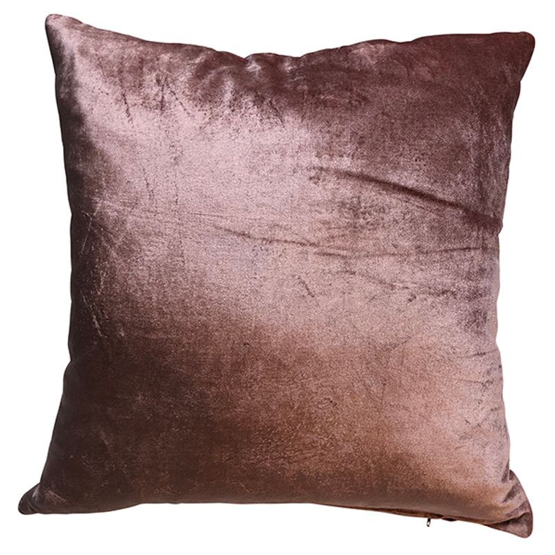 Cushion cover Shiny velvet dark pink