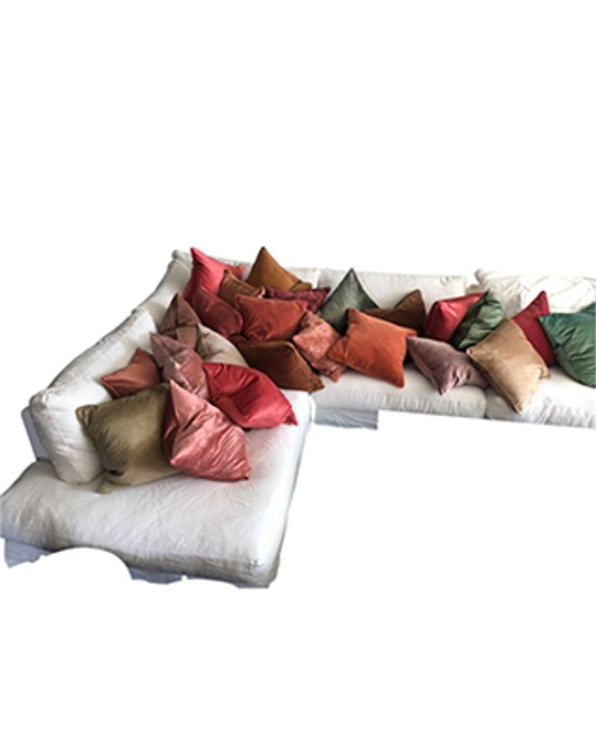 Putetrekk Slub Velvet Krydder