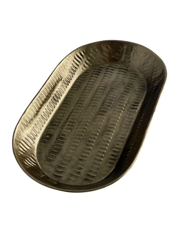 Sense Tray Oval M Antique Gold