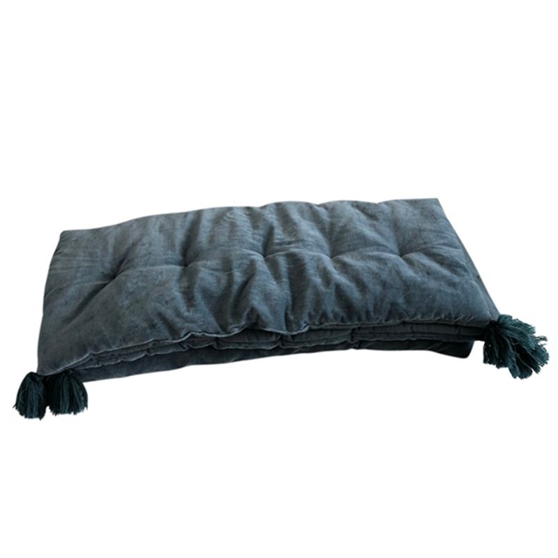sofa cover matt filled blue
