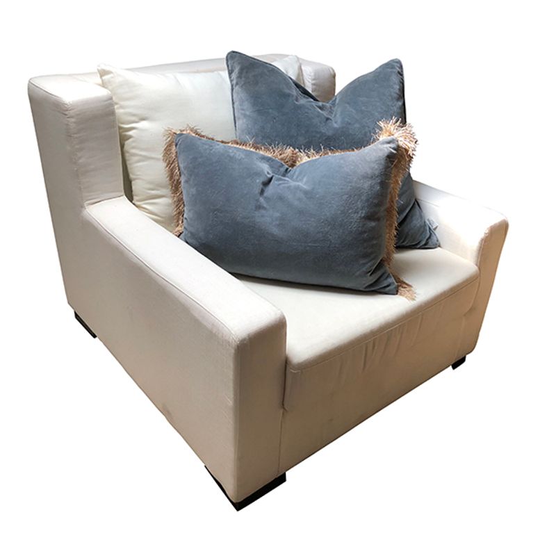 sofa cover matt filled blue