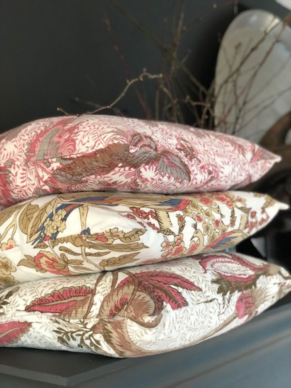 Putetrekk Print Cotton Linen Jewel Love