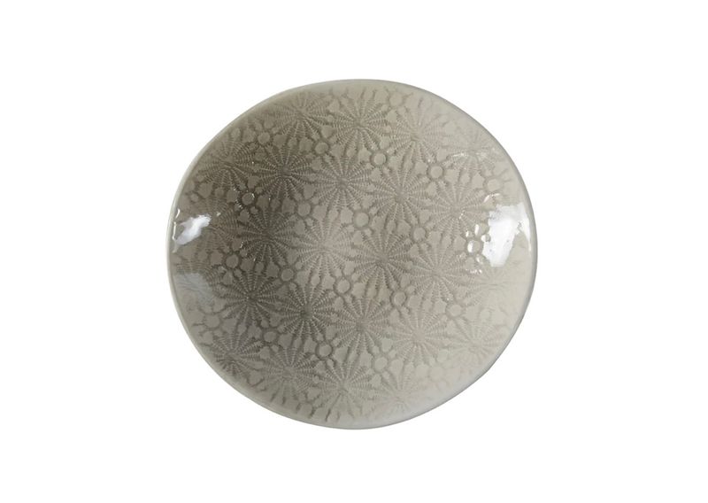 Salt Dish Mixed Pattern Large Warm Grey