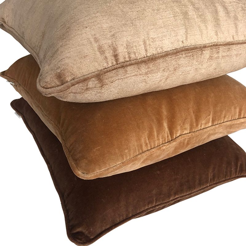 Putetrekk Slub Velvet Krydder