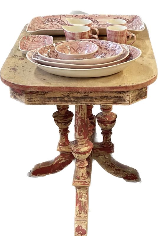 Cake Plate Mixed Pattern Pimento