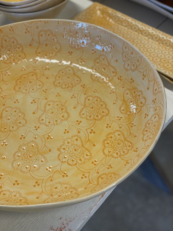 Trough Large Mixed Pattern Orange 