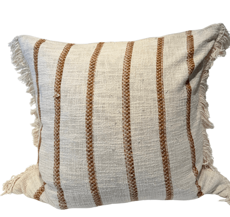 Cushion Cover Simplicity Stripes Burned Orange