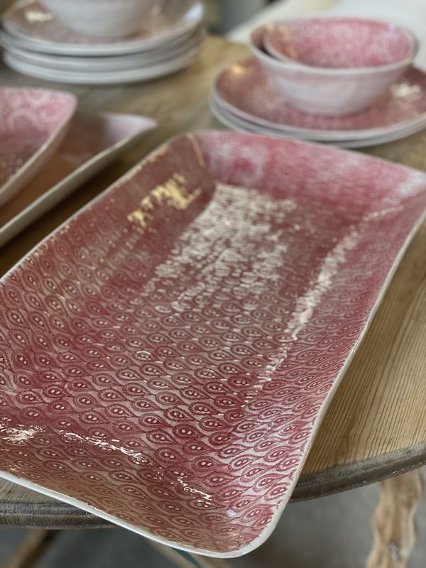 Trough Large Mixed Pattern Pimento 